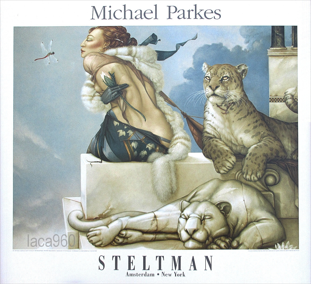 Michael Parkes Deva 1996 Fine Art Poster Print 27-1/2 x 31-1/2
