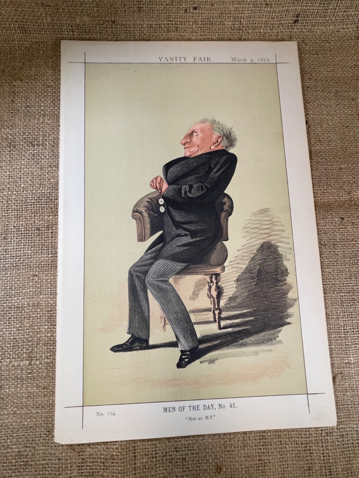 1869-73 Vanity Fair Men of the Day Lithographs Original 18 different Portraits