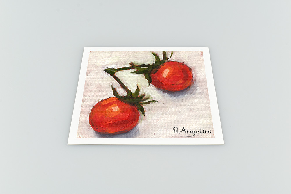 Pair of Cherry Tomatoes – Giclee Artwork Print – Unframed or Framed