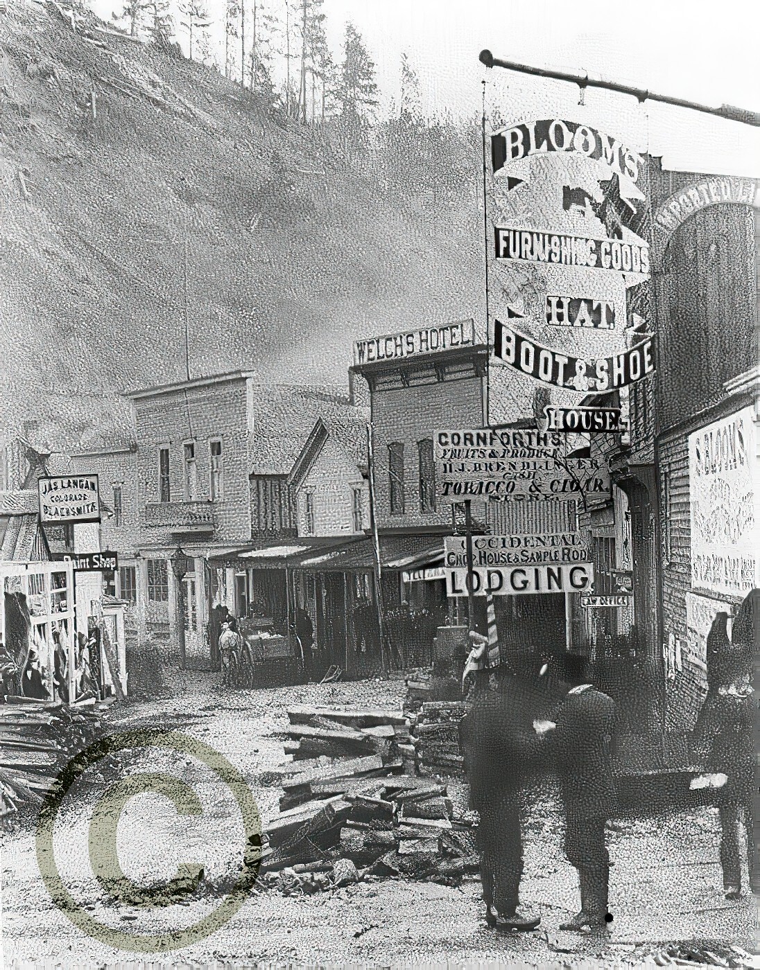 Deadwood South Dakota © 1870 Reprint from its original Scan 8X11