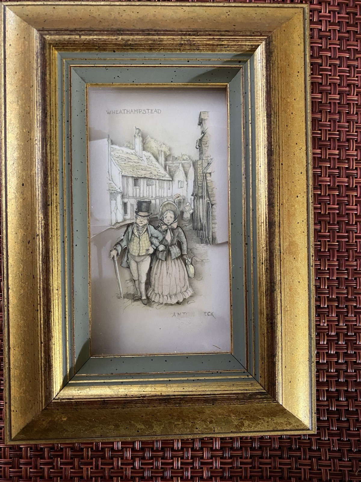 3D paper shadow box art titled ‘Wheathampstead’ by E. Kay Martin