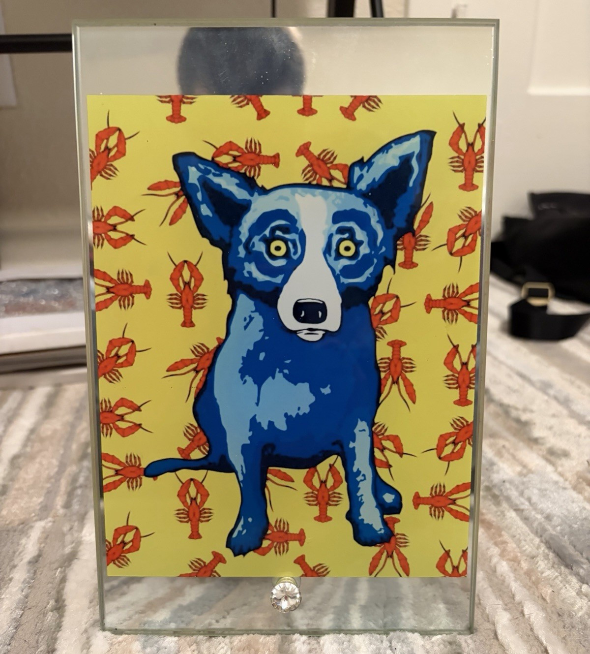 Dog Art Print on Paper, Framed, Portrait Orientation, Single Piece Wall Decor