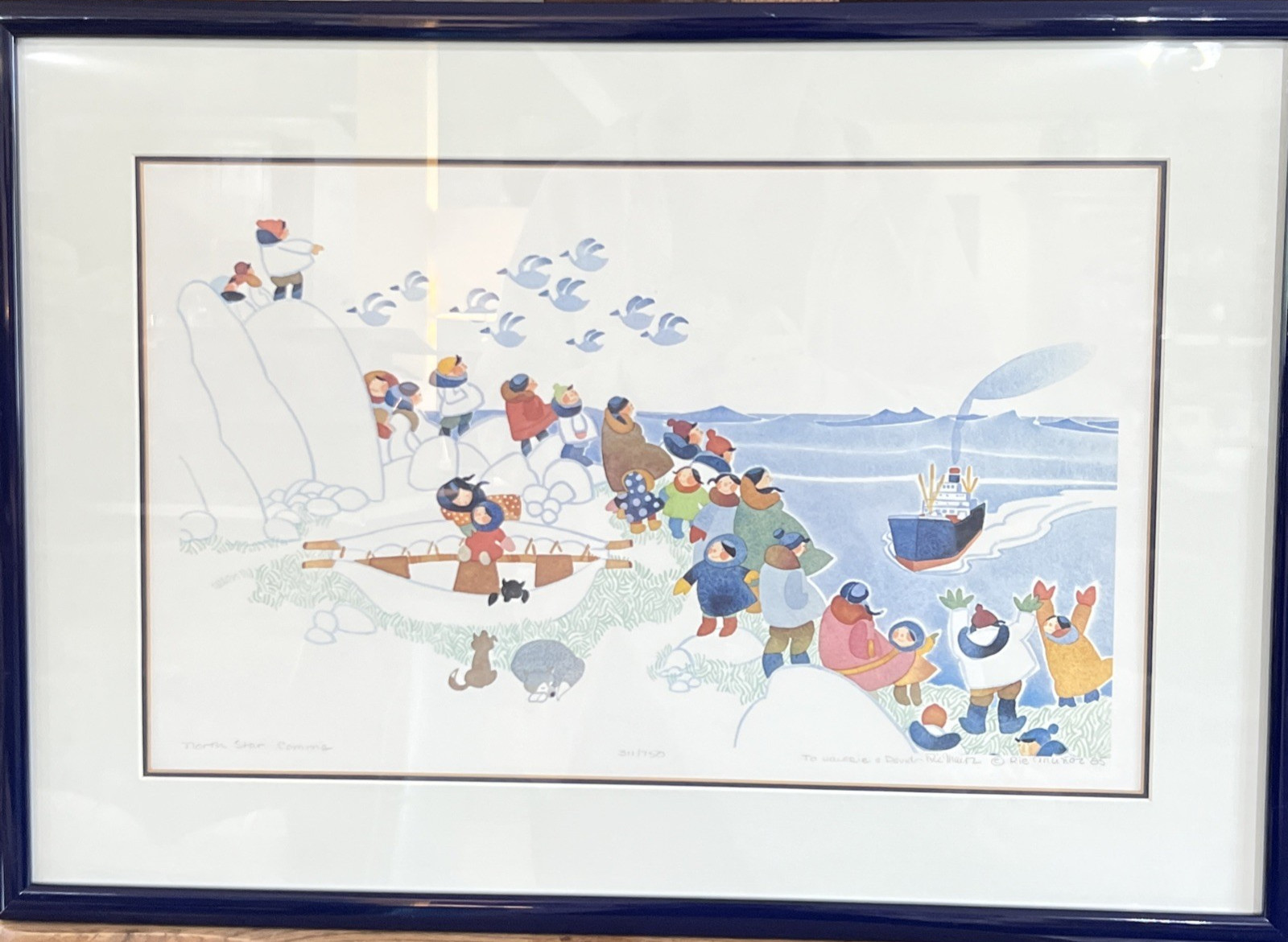 Rie Munoz North Star Coming Signed Alaska Art Print Framed Limited Edition Litho