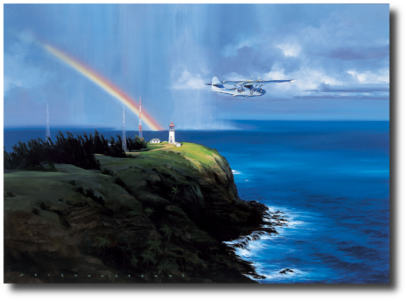 The Light at Kilauea Point (Artist Proof) by Jack Fellows – PBY Catalina