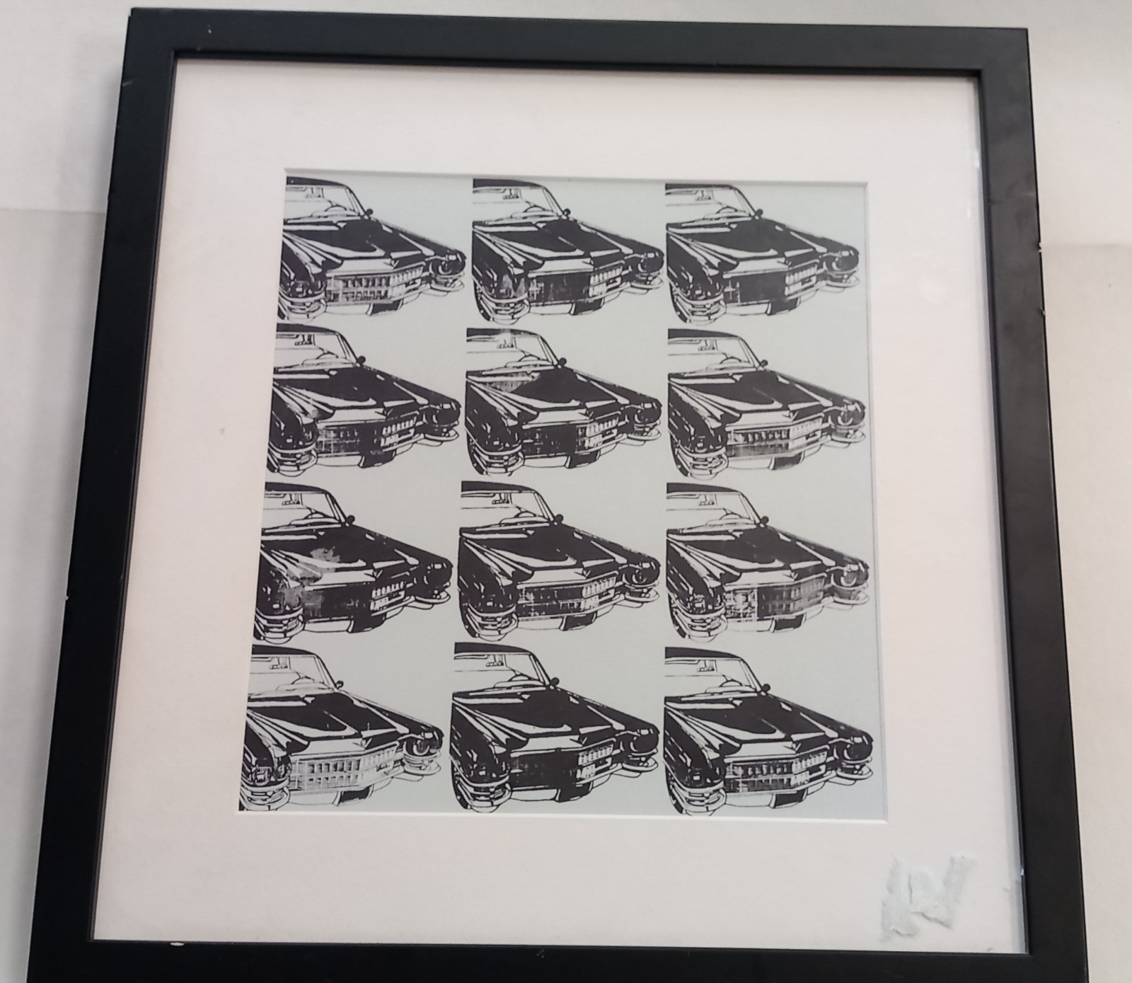Andy Warhol 12 Cars Print by King & McGaw 37cm x 35cm Pop art collectable print