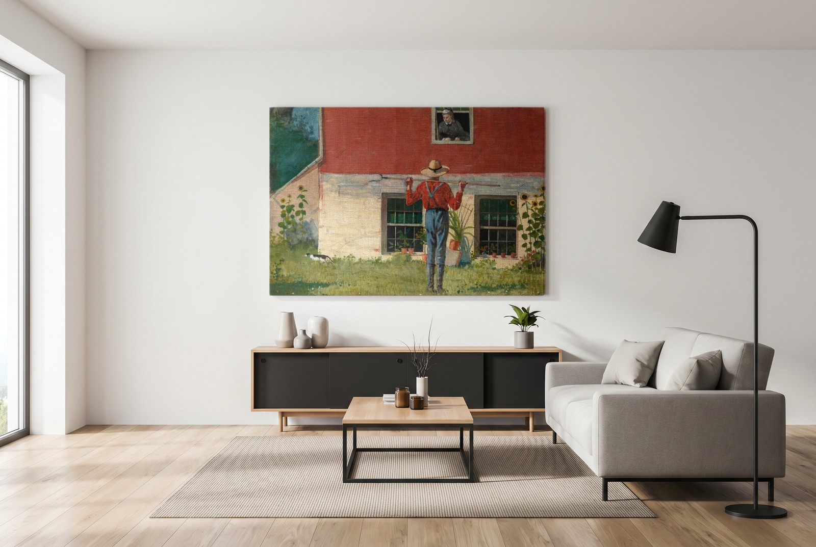Winslow Homer – In the Garden (Rustic Courtship) – Art Print on Paper or Canvas
