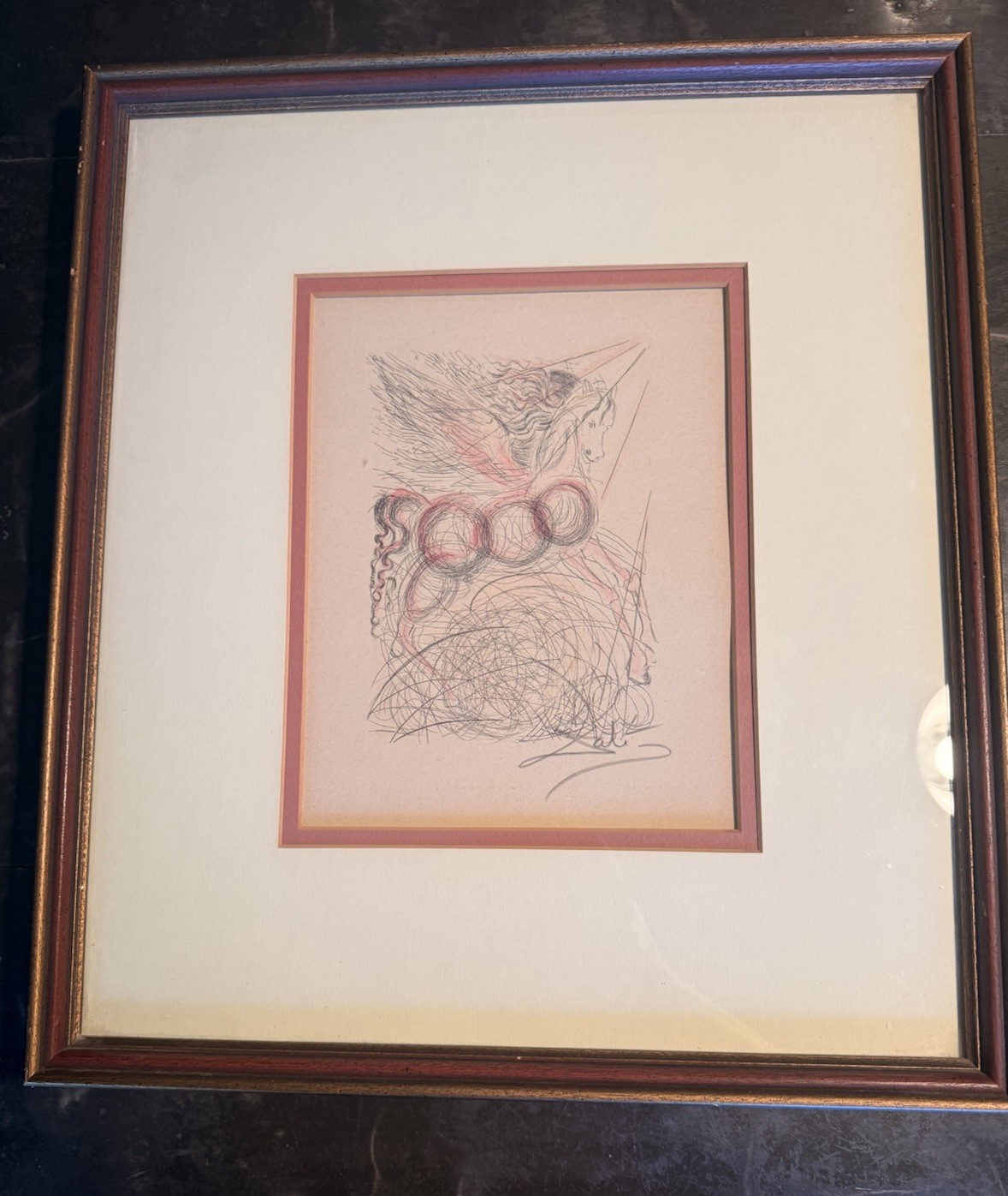 Salvador Dalí “Pegasus” Original 1968 Color Etching – Collector’s Guild Edition