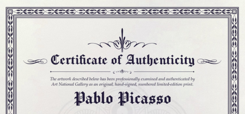 Pablo Picasso Hand-Signed Original Print With COA and +$3,500 USD Appraisal.*