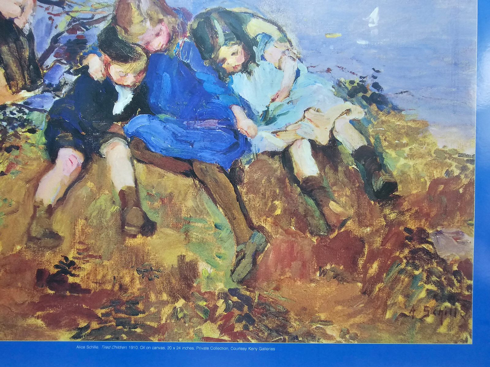 Alice Schille “Tired Children” Signed Lithograph Poster An Independent Spirit