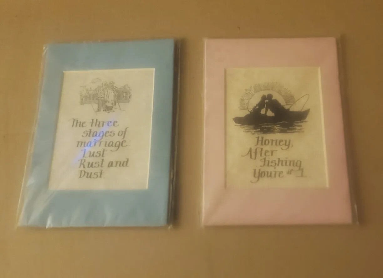 Matted Humorous Caligraphy Marriage Prints