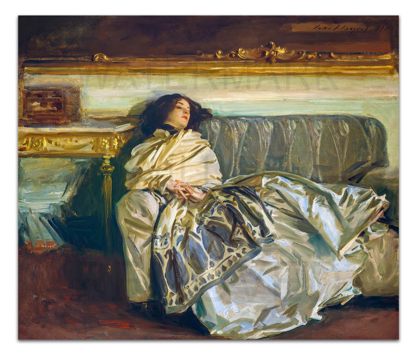 John Singer Sargent NONCHALOIR (1911) Vintage Painting 17×20″ Premium Art Print