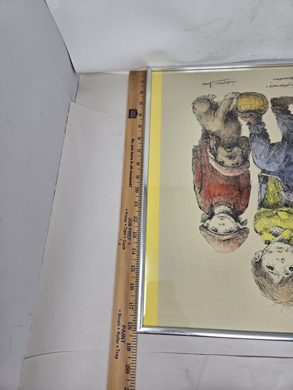 Barry Leighton Jones lithograph Out To Play Children Dog Togetherness Recreation