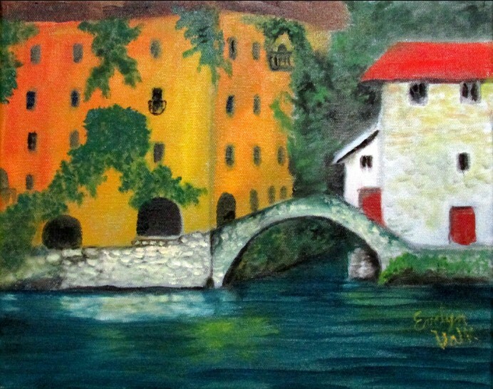 “Lake Como Apt.” (print of oil painting) – Prints done at 11 x 14″