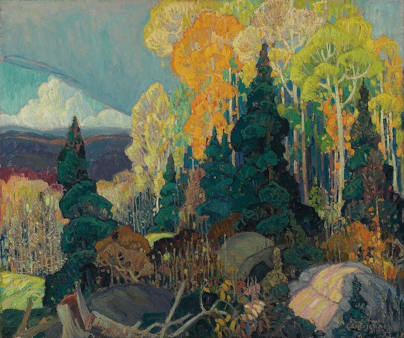 Autumn Hillside : Franklin Carmichael : 1920 : Archival Quality Art Print