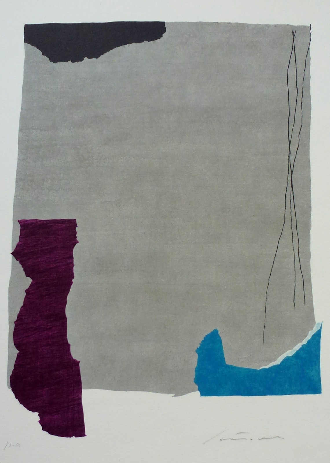 GIUSEPPE SANTOMASO that credibility 6 HAND SIGNED 1983 LITHOGRAPH ITALIAN Art