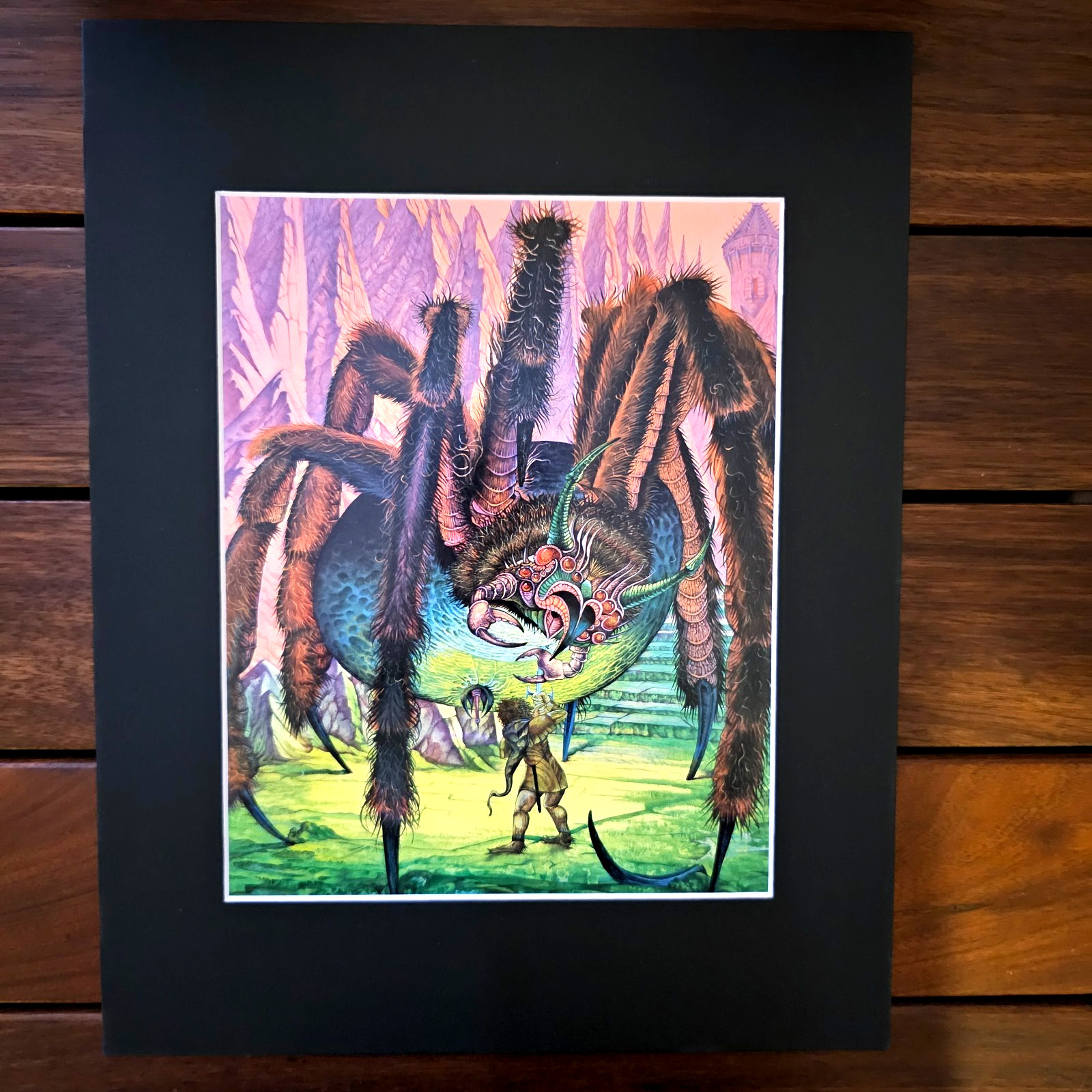 Lord of the Rings-Vintage Tolkien Mounted Print-Roger Garland 1984 Fantasy Art