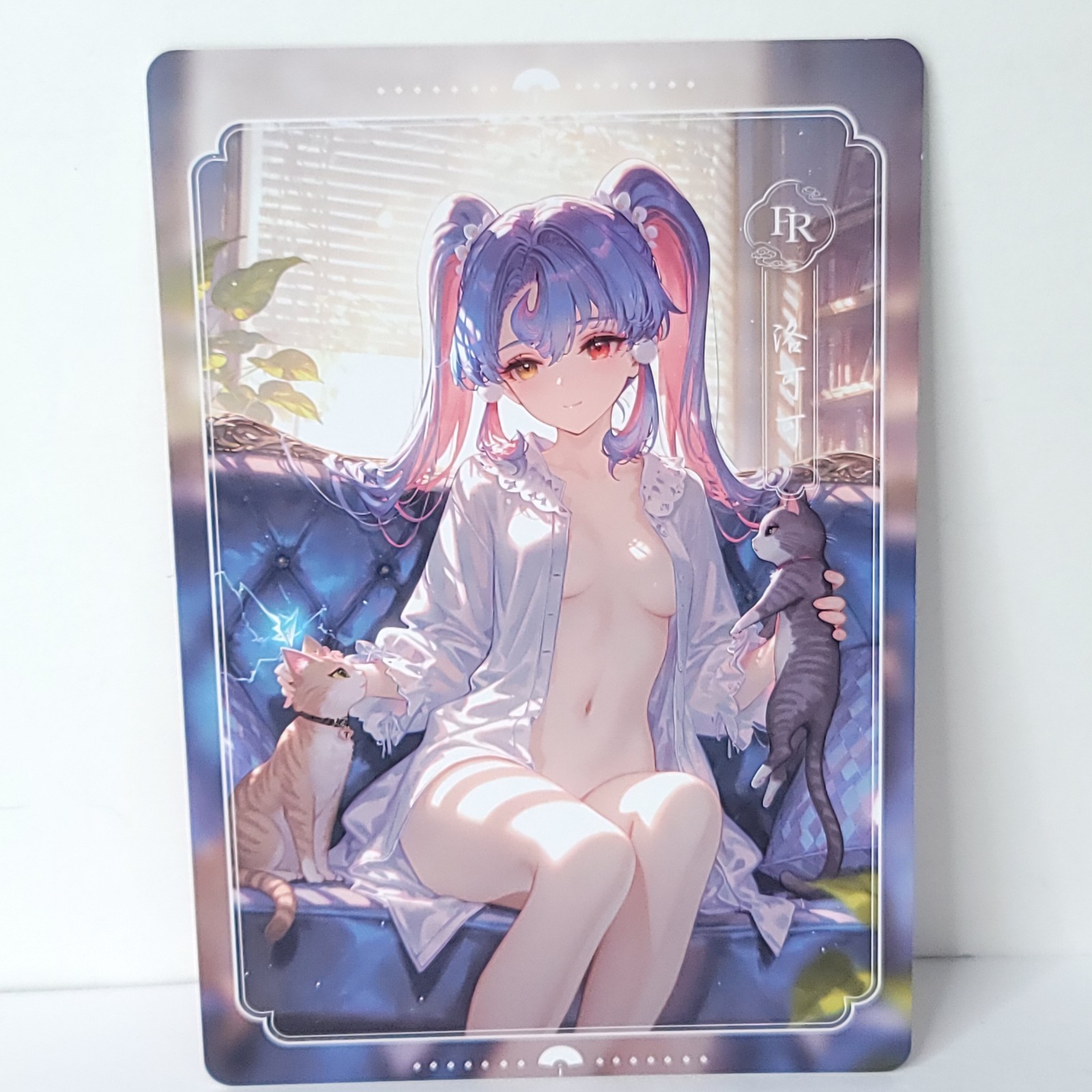 Roccia Premium Neko Cat PR Waifu Card Anime Wall Art Oversized Board A5
