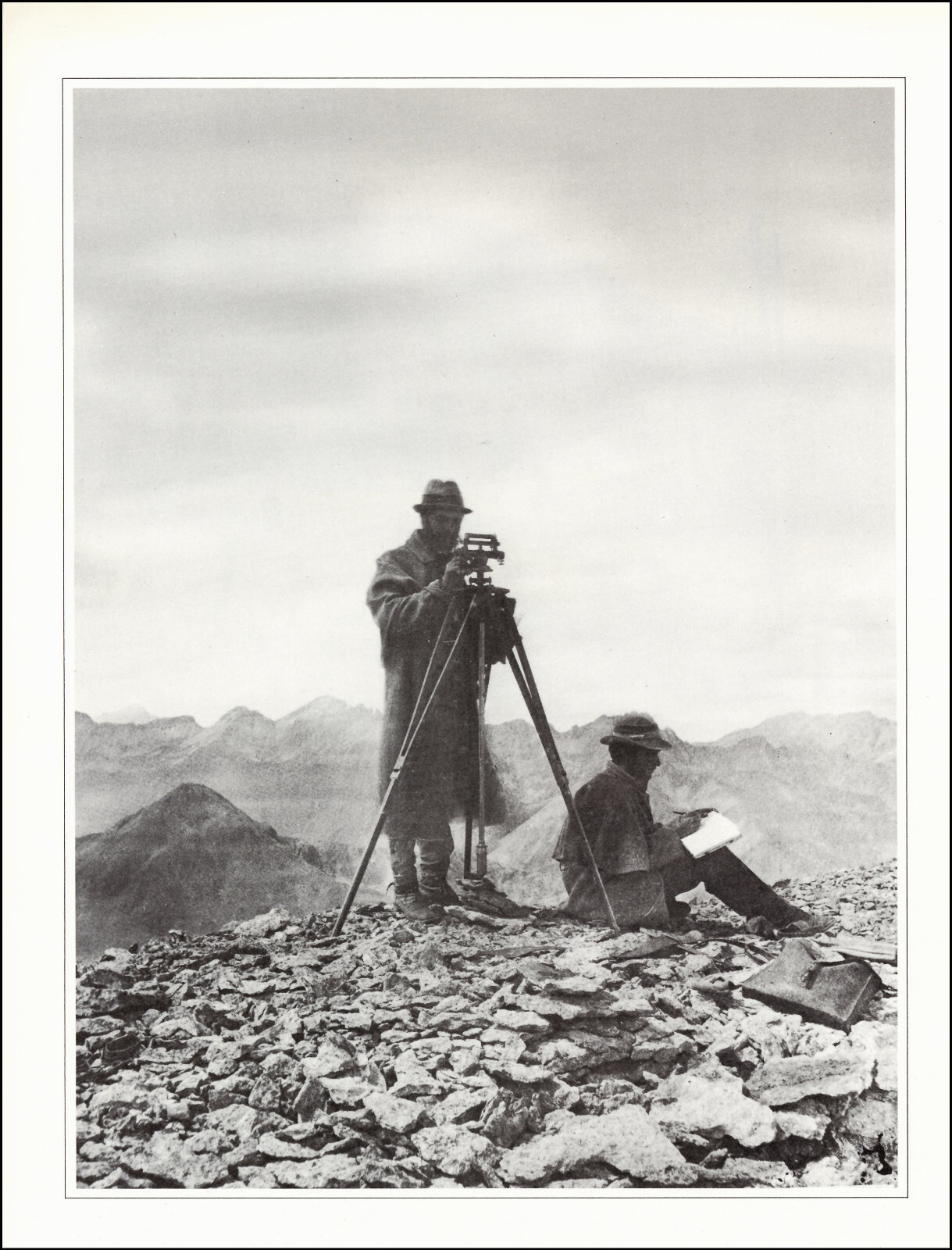 1973 Vintage Print Sultan Mountain Colorado Survey American West Exploration