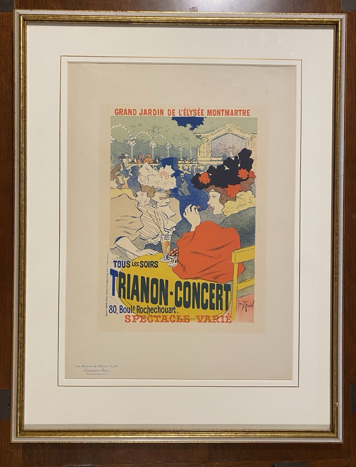 ORIGINAL Maîtres de l’Affiche Pl 62 Georges Meunier Lithograph 1897 Trianon