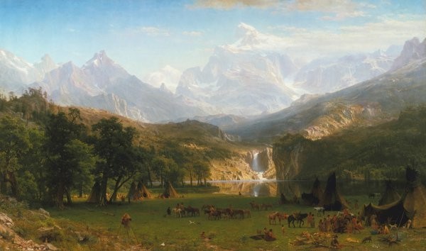 Albert Bierstadt “The Rocky Mountains” 1863 Art Poster Print 28″ x 30″ Shorewood