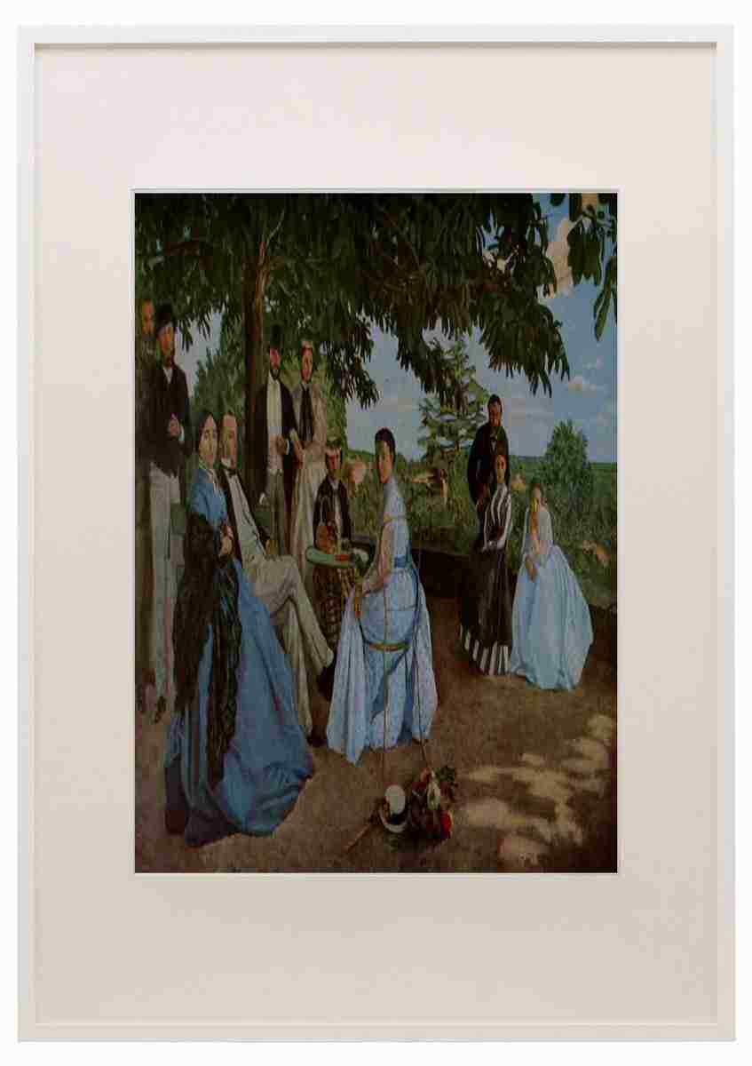 Bazille Jean Frederic 1841 1870 The Family Gathering A3 A4 Framed Print Picture