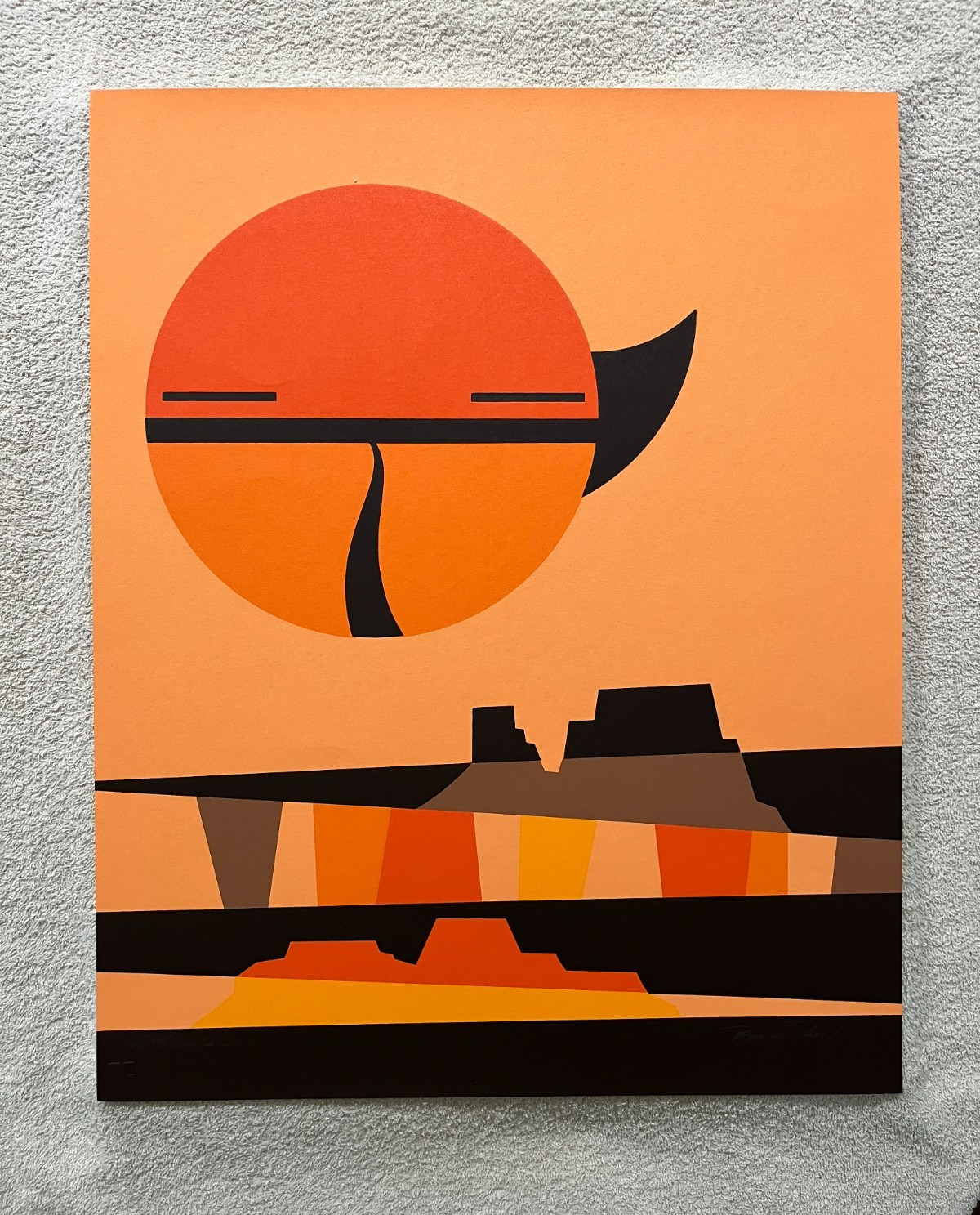 David Chethlahe Paladin Signed Printers Proof Silkscreen Print – Monument Valley