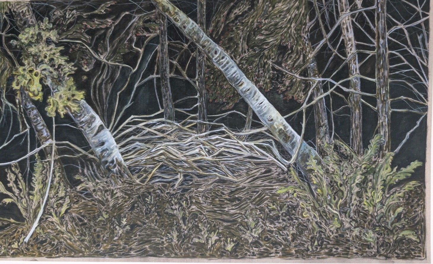 Billy Childish “Night Forest” Hand Signed Giclée Print #13/200 L-13 Gallery 2019
