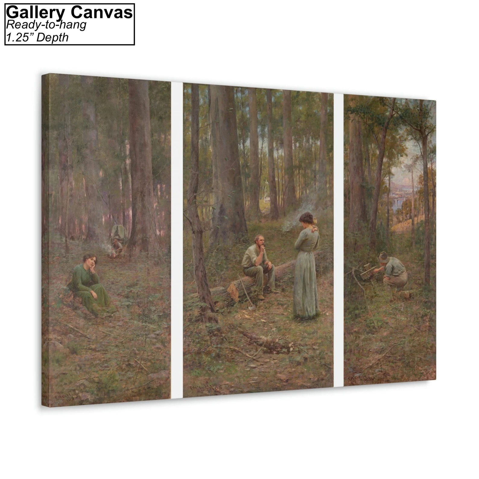 Frederick McCubbin The Pioneer Canvas/Poster Wall Art – Australian Print