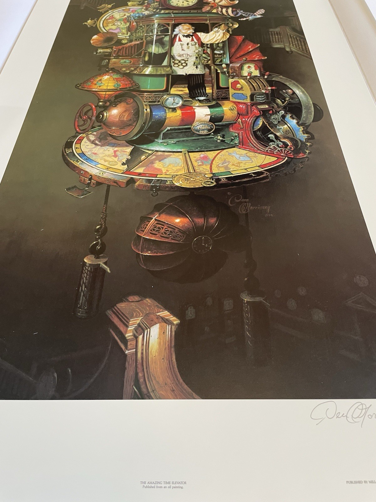 DEAN MORRISSEY THE AMAZING TIME ELEVATOR LIMITED 503/950 SIGNED COA 39.5×20.75″
