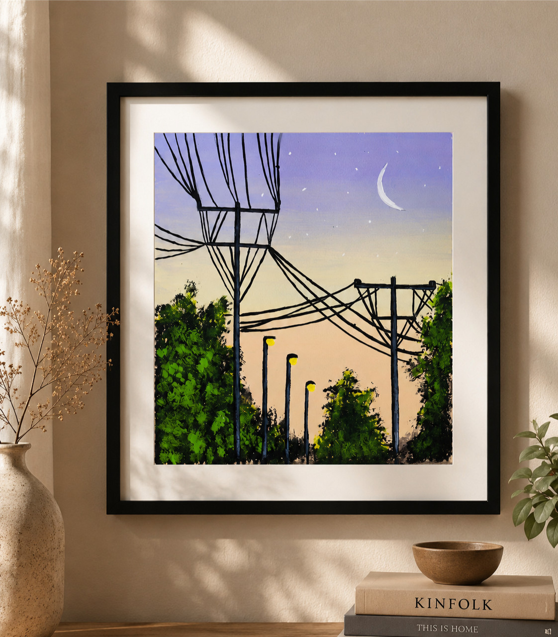 Silent Evening Glow Landscape Printable Wall Art Digital Download