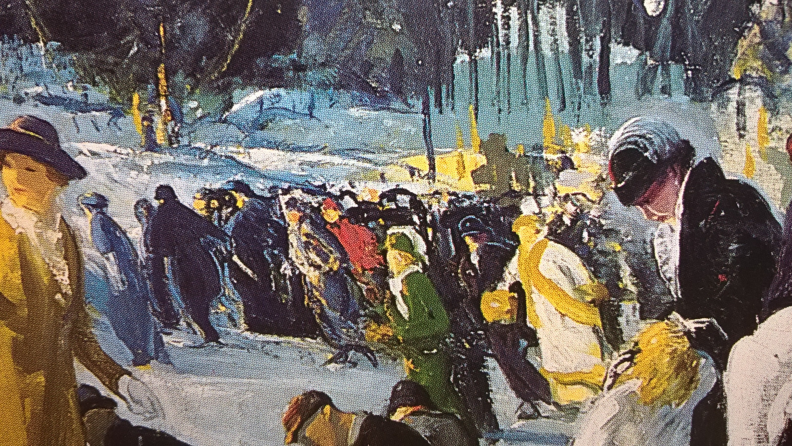 George Bellows Matted Print LOVE OF WINTER New York Aschan School Realism Art