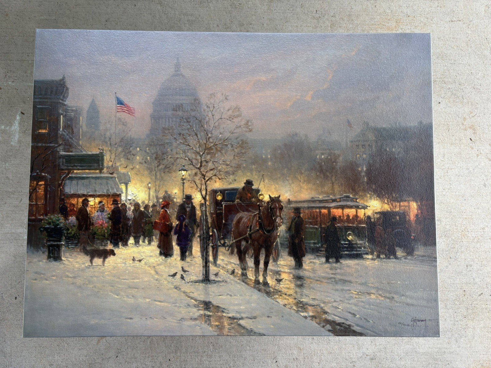 G Harvey We The People on Canvas SE 109/175 Signed COA