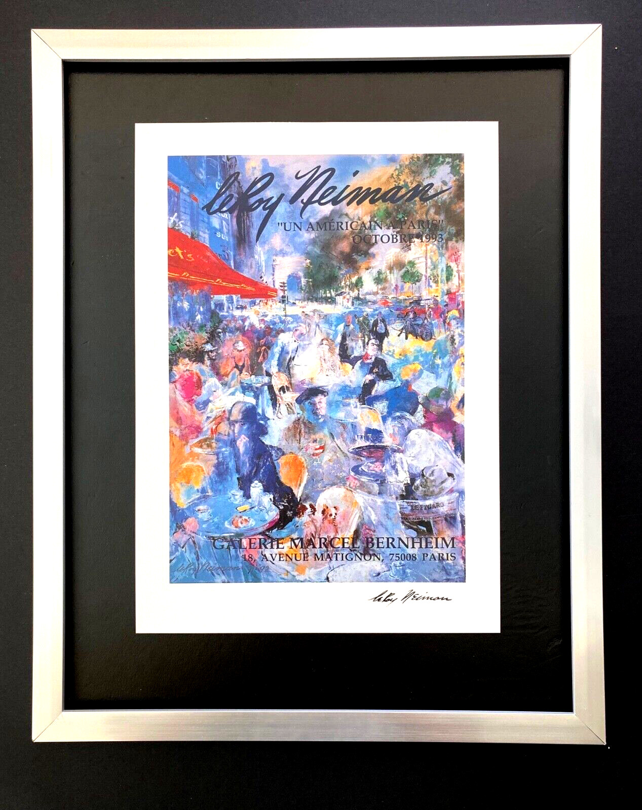 LEROY NEIMAN + PARIS + CIRCA 1990’S + SIGNED PRINT FRAMED