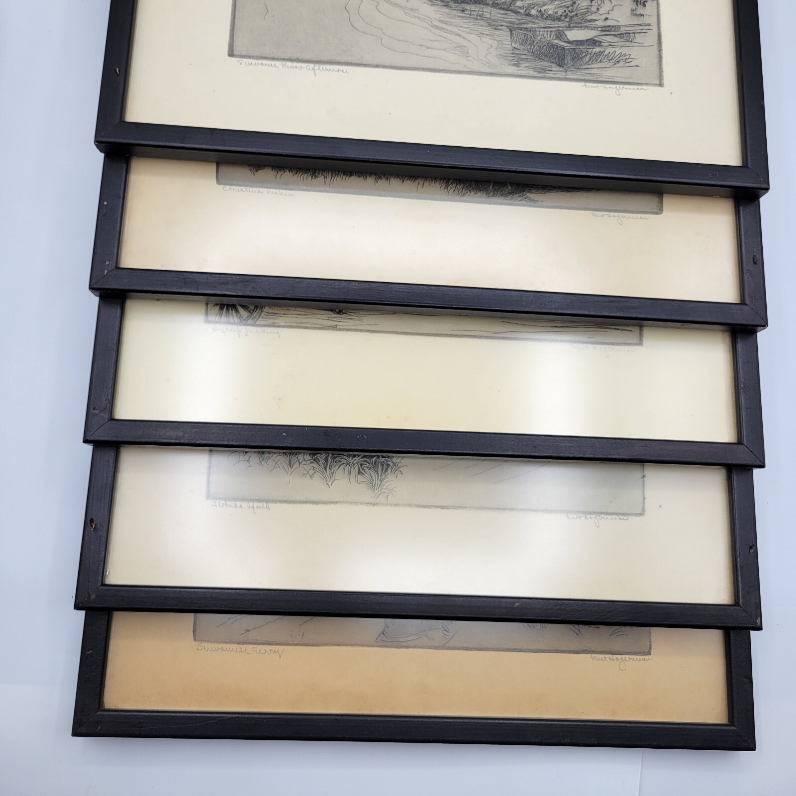 KENT HAGERMAN (1893-1978) Five Signed Etchings Florida Collection 1940-1963