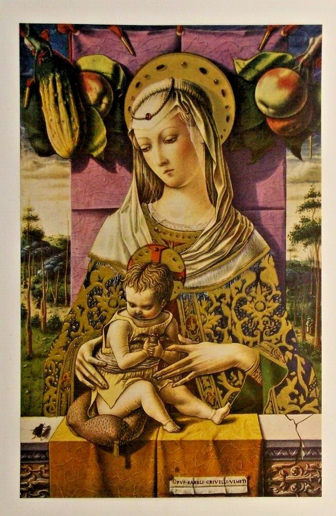 The Madonna and Child by Crivelli (1470) 14 x 10.5in colour print