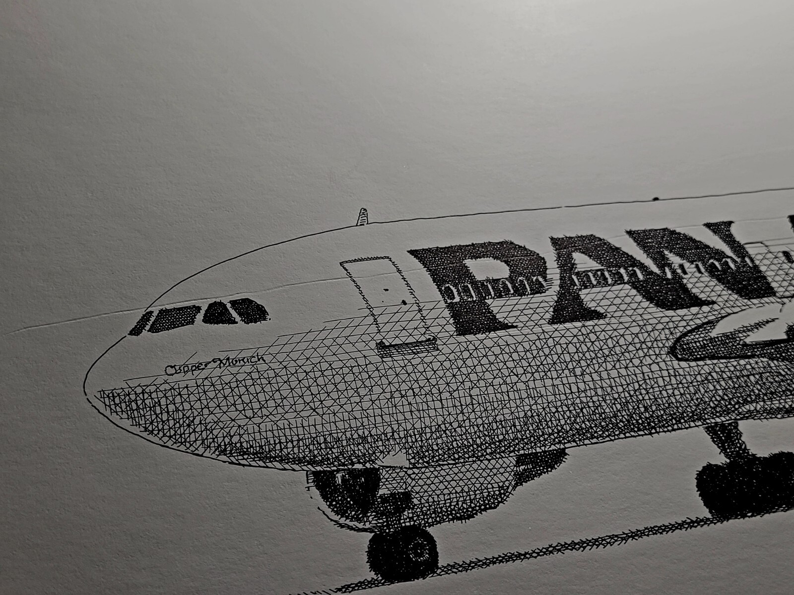 Vintage Pan American Airlines Airbus A310-200 Ltd. Ed. Signed Lithograph #8/1000