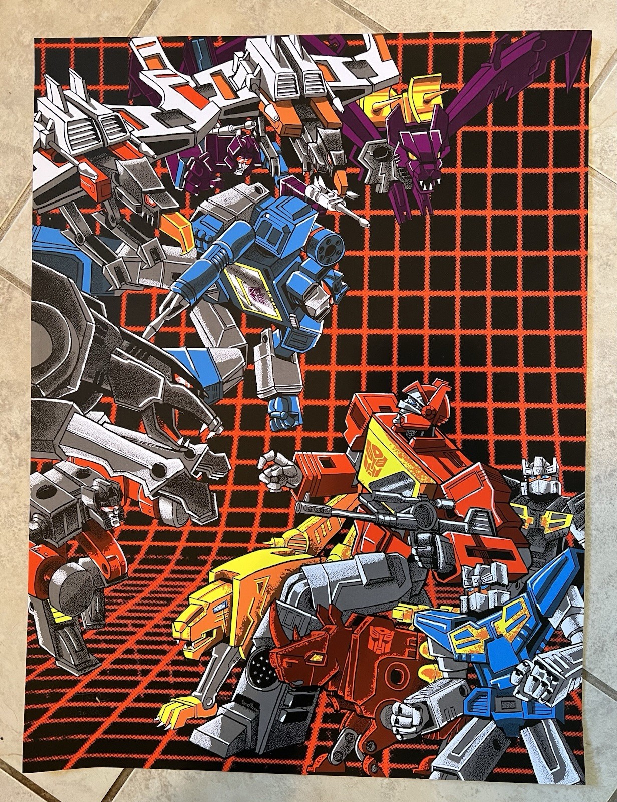 Transformers Soundwave VS Blaster Tim Doyle Poster Art Screen Print G1 Exclusive