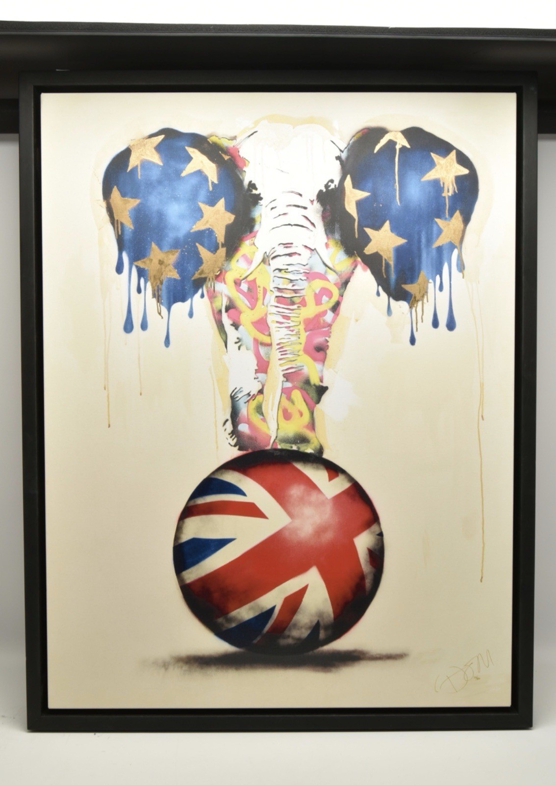 Dom Pattinson Limited Edition On The March framed 30/250 COA