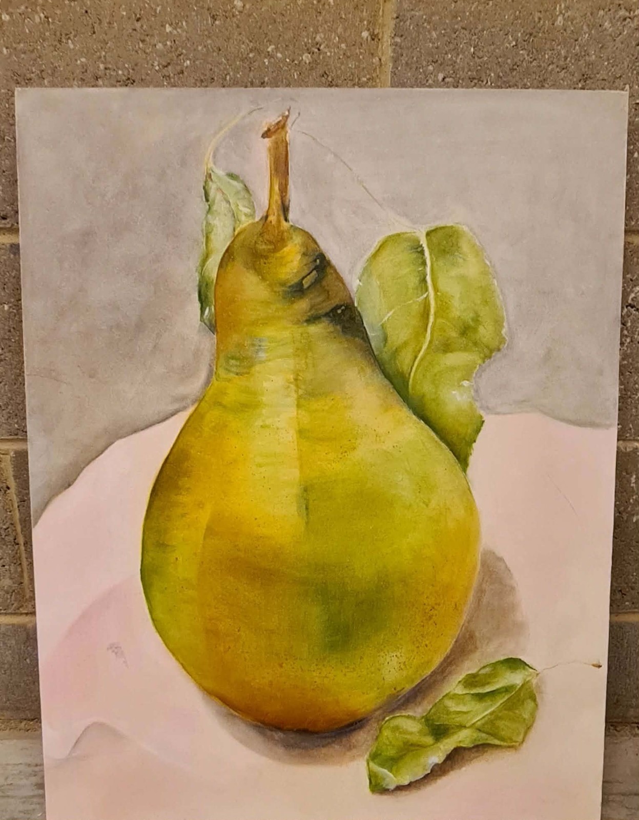 Juicy pear , wall art picture on length of 76 cm/width 60 cm and thicness of 4 c