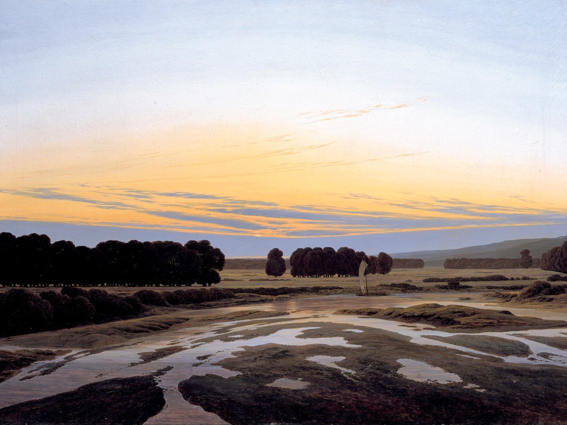 Caspar David Friedrich – The Big Enclosure – Art Print on Paper or Canvas
