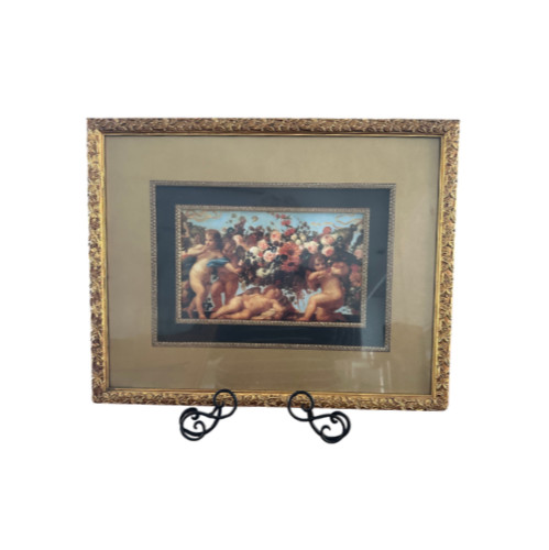 Carlo Maratta Love & Garlands of Flowers Framed Art Print Baroque Cherubs