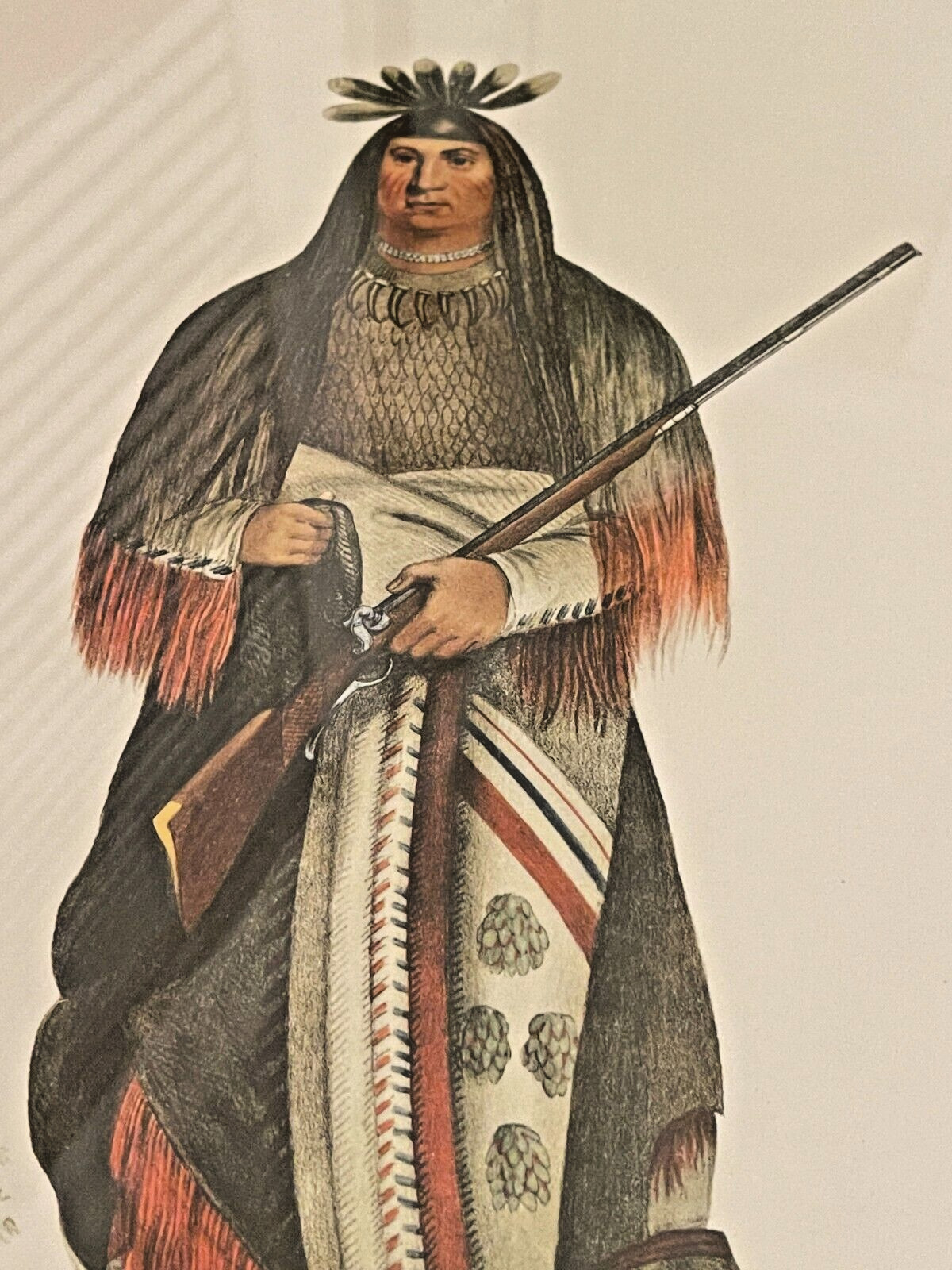 WA-NA-TA GRAND CHIEF OF THE SIOUX Professionally Framed Native American Print