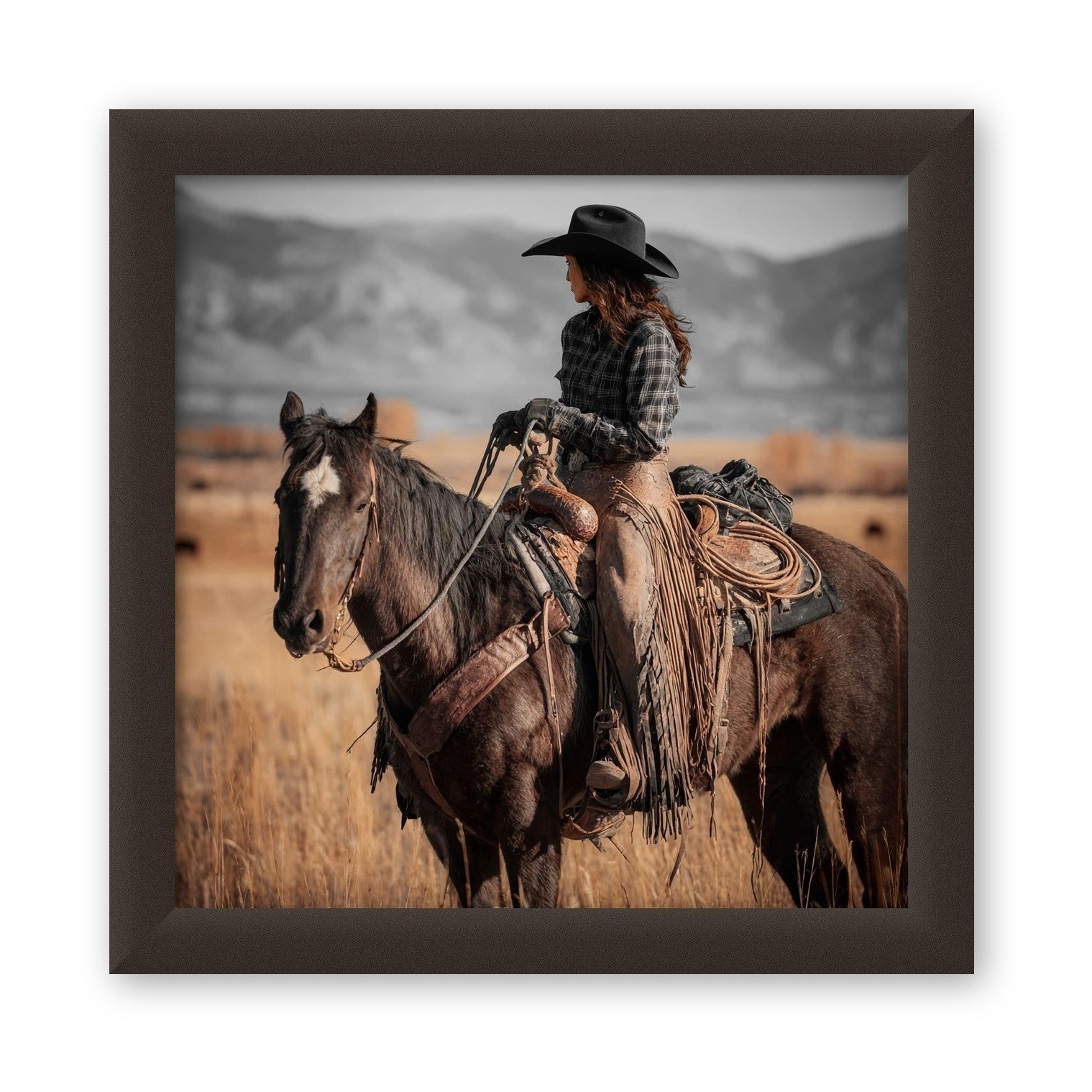 Cowgirl on the Range by Artographie West Photographic Art Print Ships Free