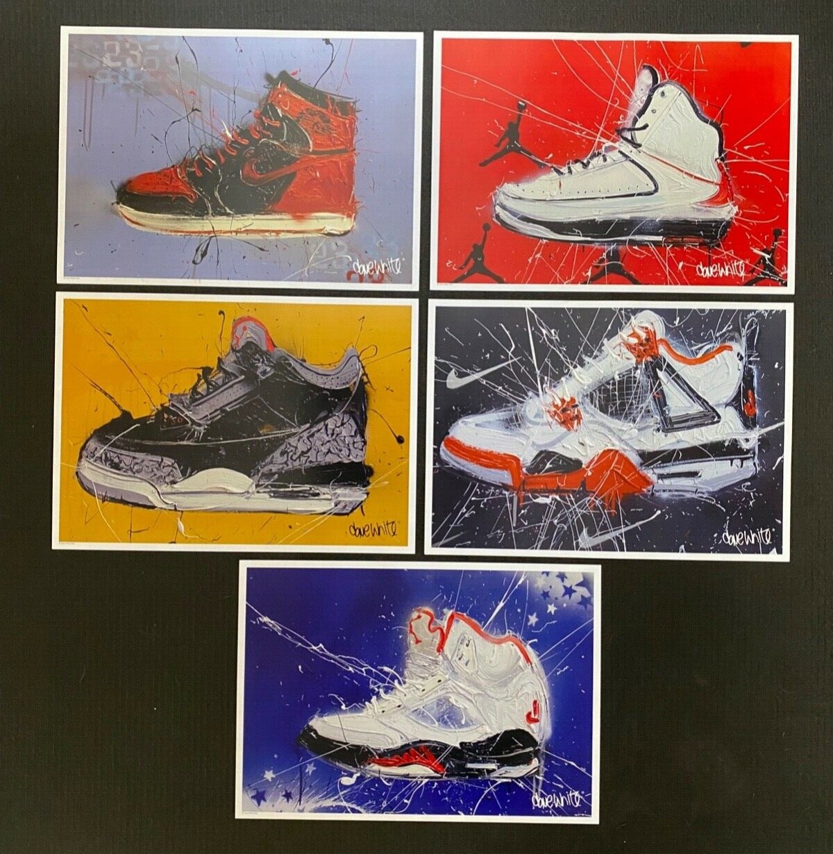 Dave White Nike Air Jordan Print Set 1/50 Extremely Limited – Direct from Artist