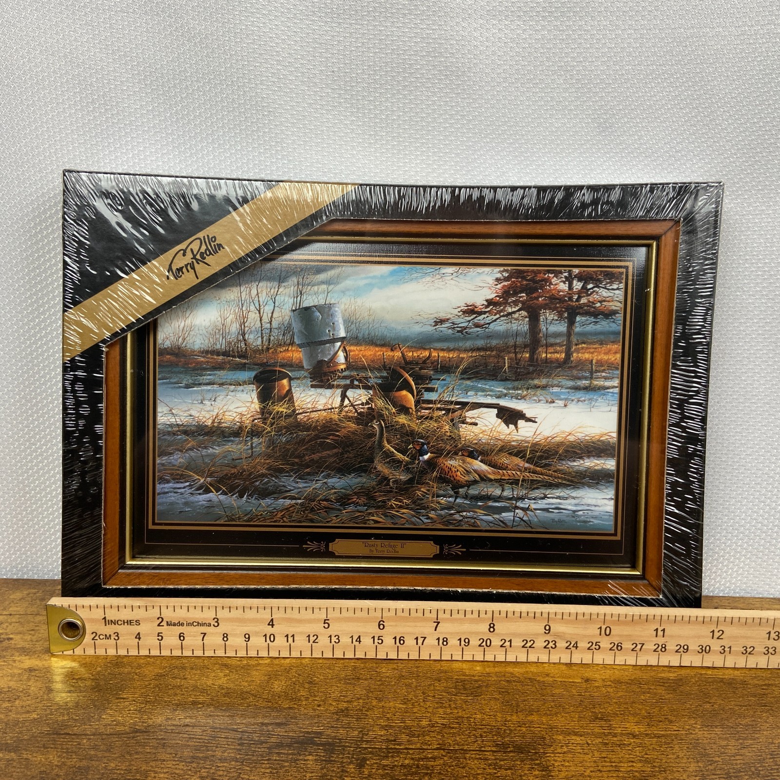 Terry Redlin Rusty Refuge II Framed Linen Print Art Plaques New 12″ x 8.5″ – NEW