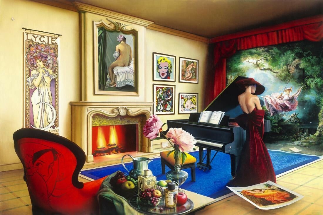 Orlando Rafael Quevedo Giclee on Canvas Signed Limited Edition Multi Color