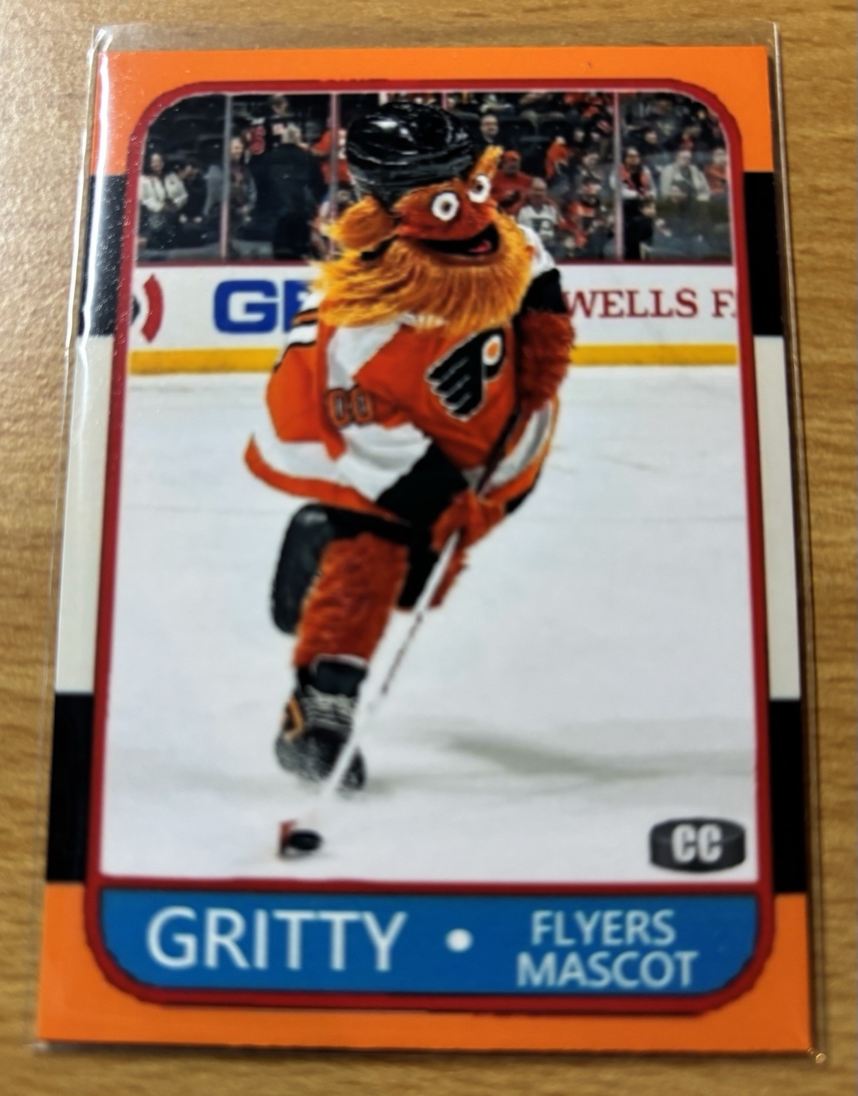GRITTY PHILADELPHIA FLYERS ACEO ART CARD MY ORIGINAL DESIGN