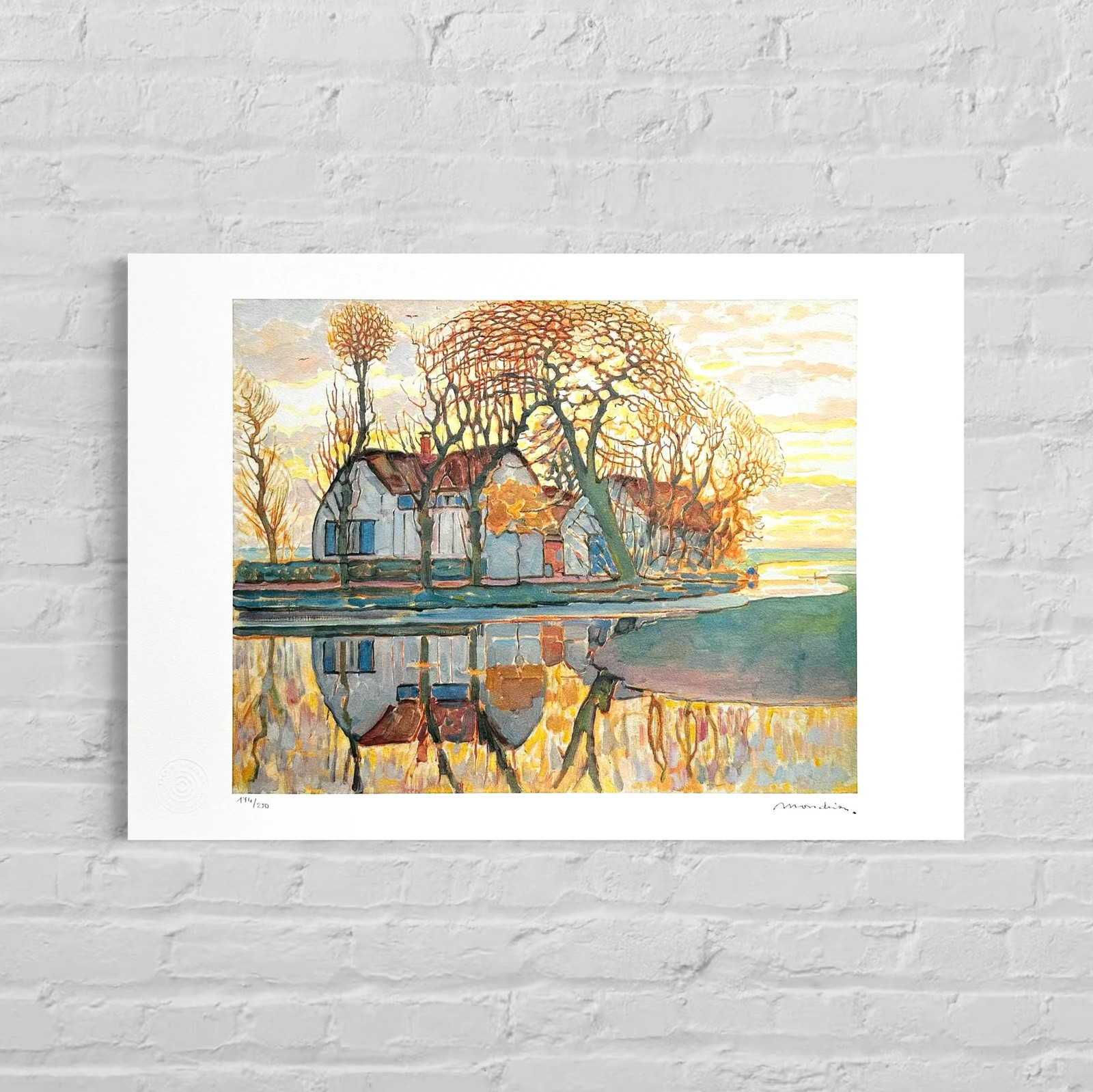 Piet Mondrian Duivendrecht Lithograph on Arches 300gsm 16.5x23in (42×59 cm)