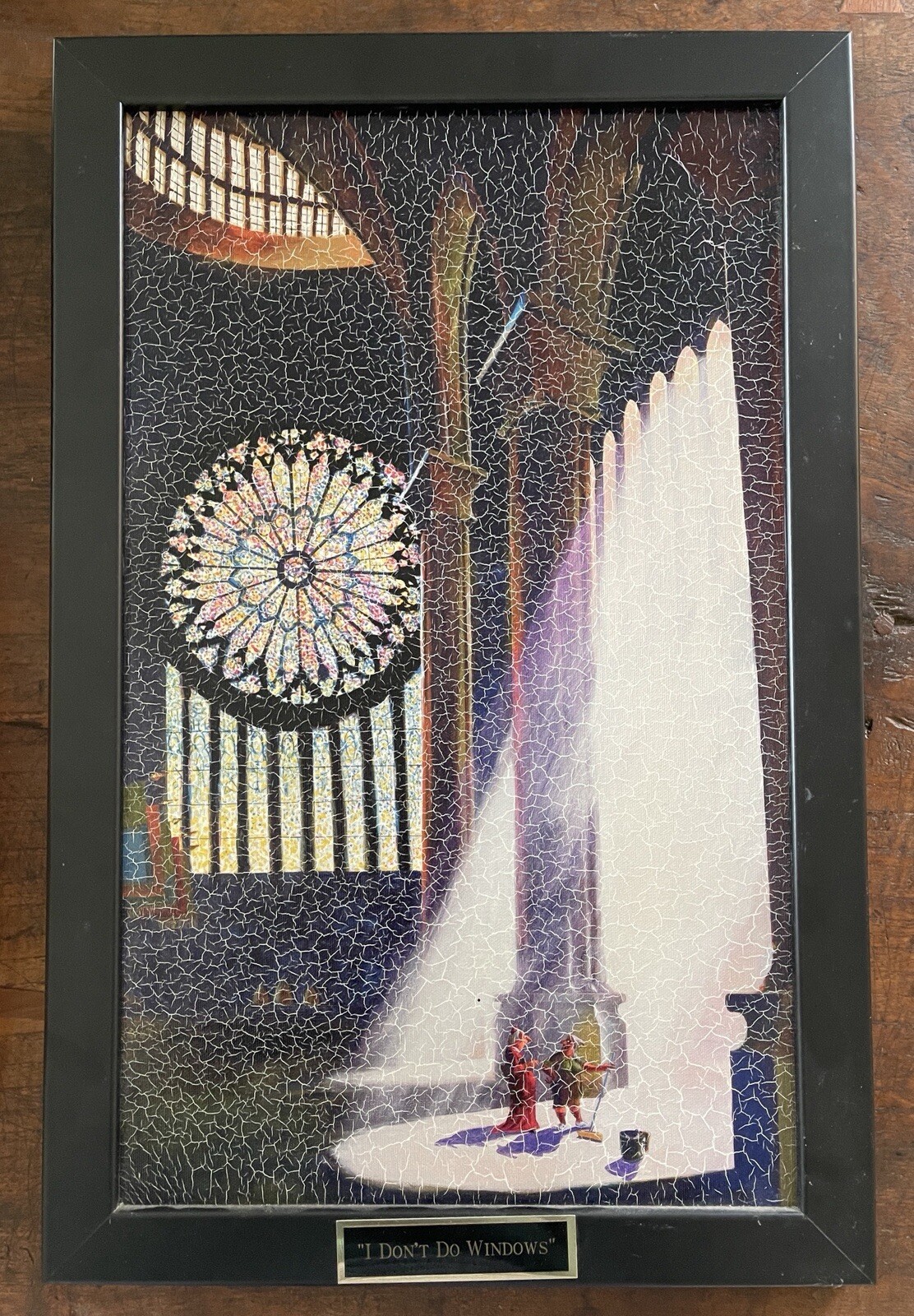 Jeff Leedy “I Don’t Do Windows” Giclee On Canvas – Limited 1/450 Framed W/ COA