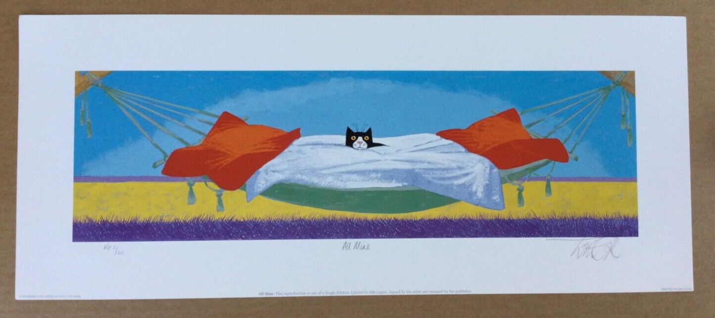 Toni Goffe Hand Signed Limited Edition Lithograph All Mine Print